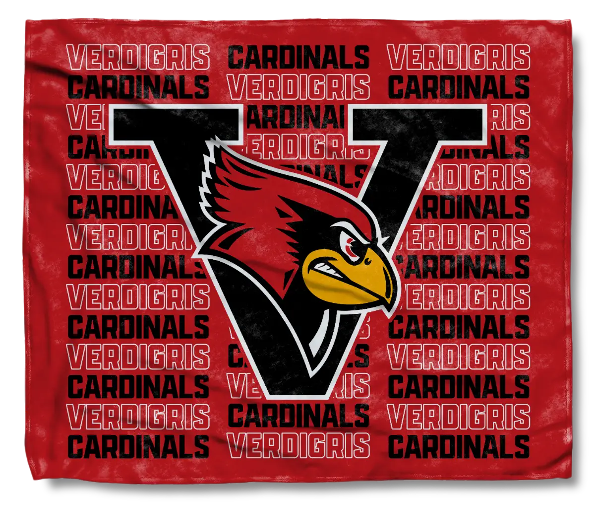 The Verdigris Cardinals Nation Throw