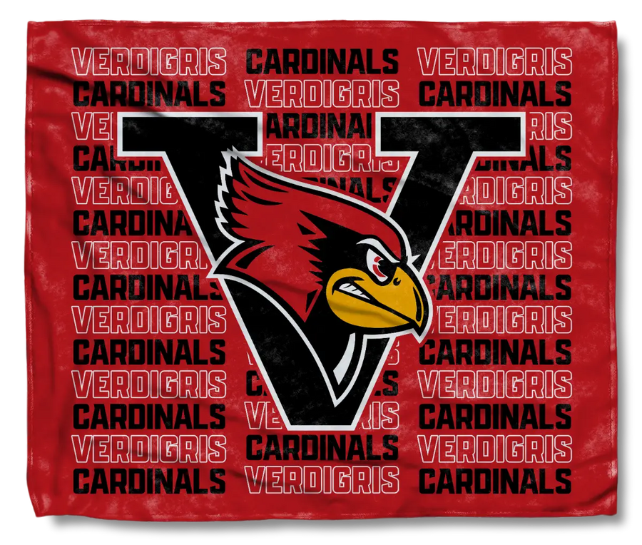 The Verdigris Cardinals Nation Throw