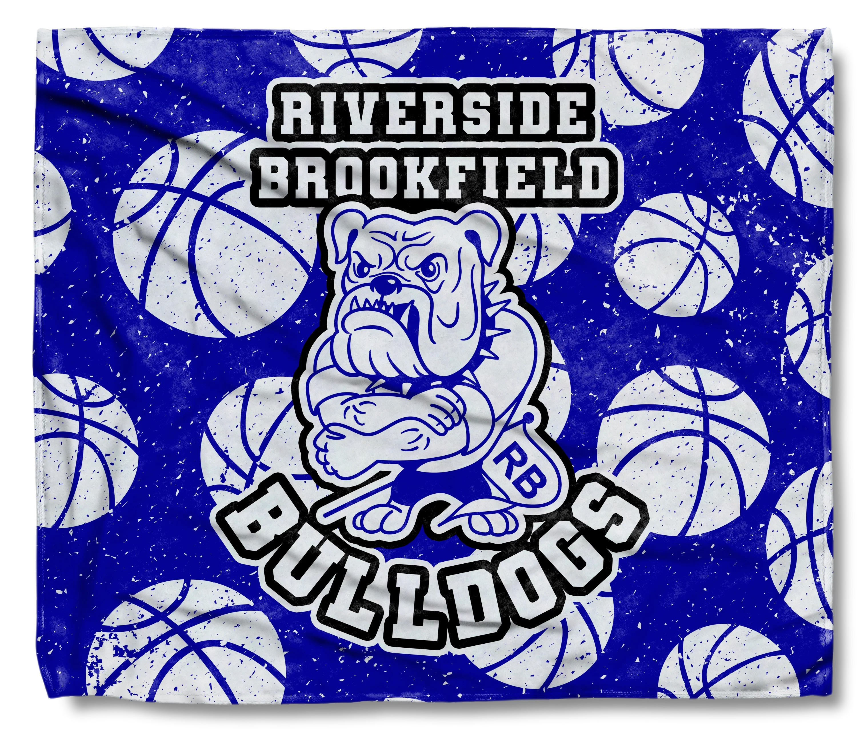 The RB Bulldogs Hoops Blanket