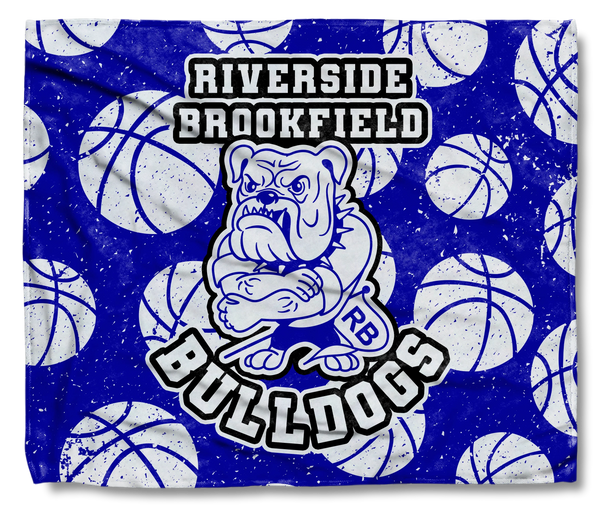 The RB Bulldogs Hoops Blanket