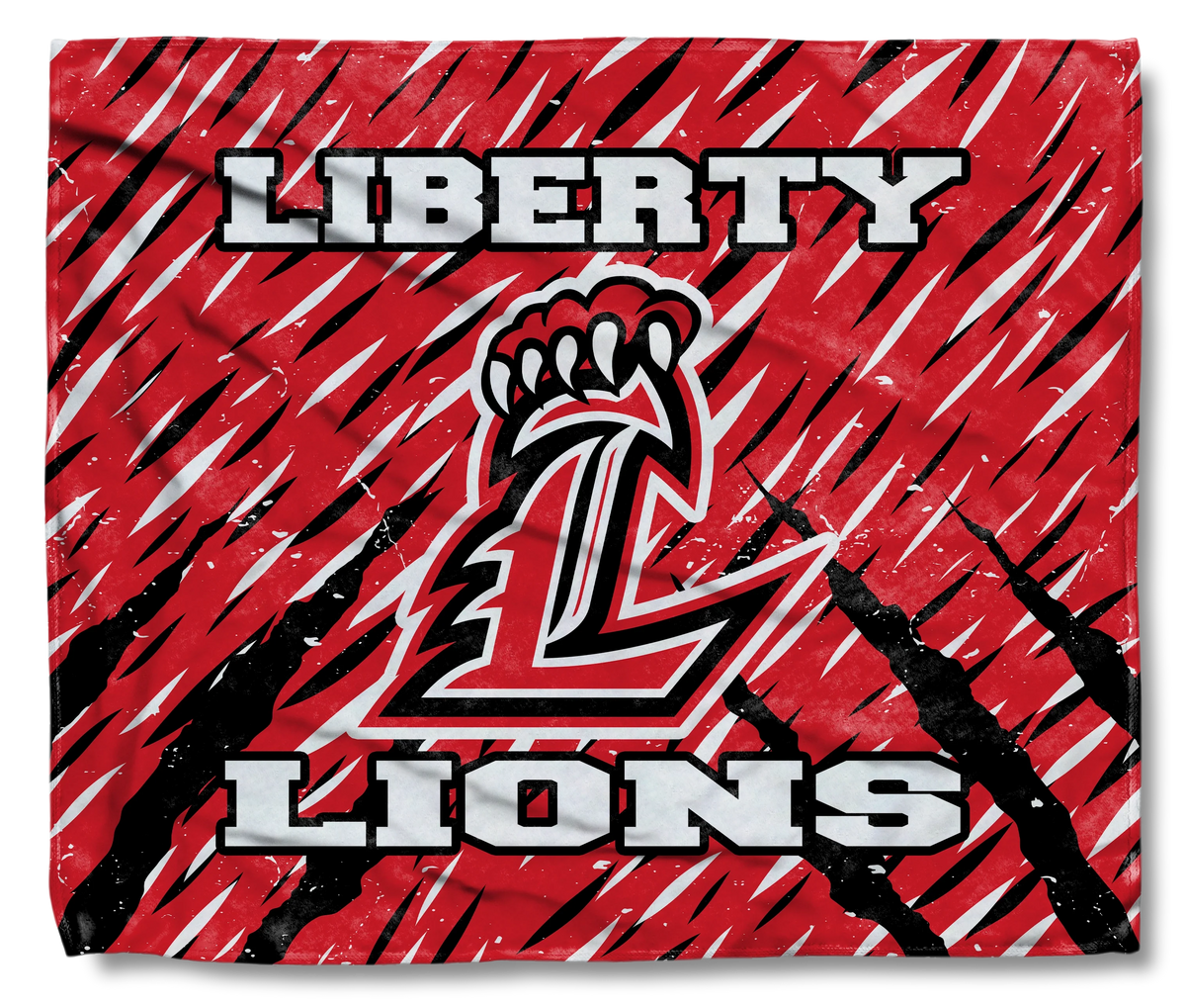 Lions ‘L’ Red Background