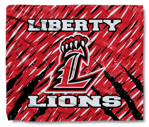 Lions ‘L’ Red Background