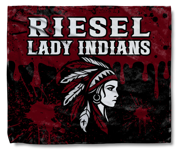 Riesel Lady Indians Splatter